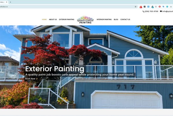 Splash of Colour website by Deerwood Media