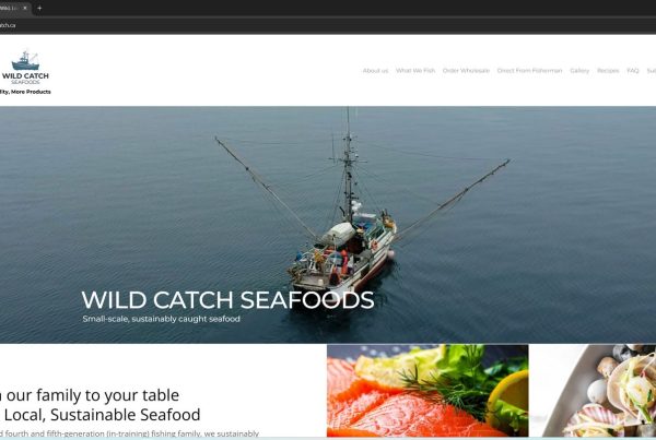 Wild Catch Seafoods website by Deerwood Media