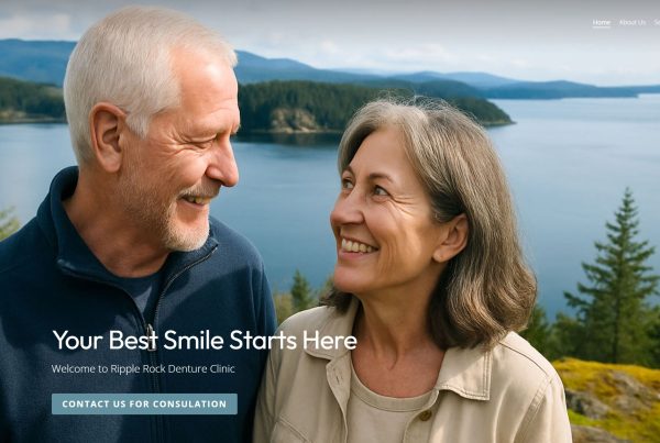Ripple Rock Denture Clinic website by Deerwood Media